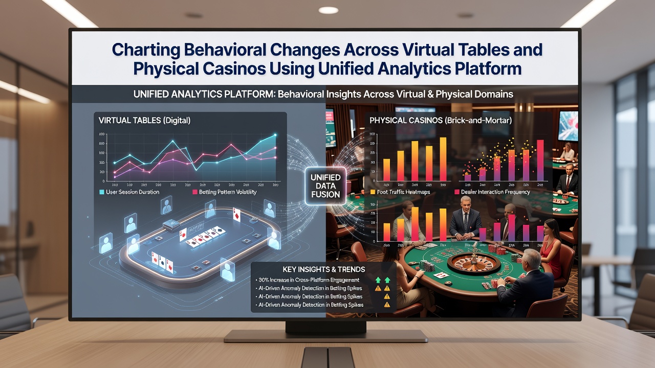 Comparison charts of aggression metrics from virtual tables versus physical casino floors