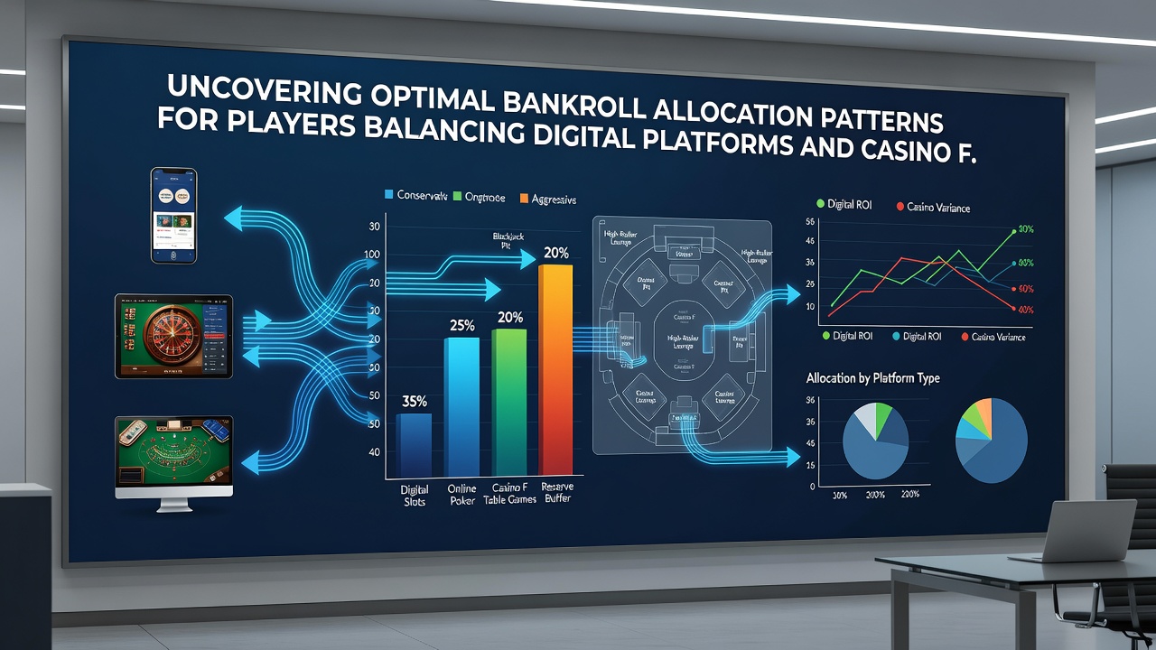 Grafieken van bankrolltrajecten over digitale en live pokerformaten heen